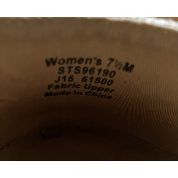 Womens Sperry Top-Sider Espadrille Fabric Top Wedge Heels w Ankle Strap US 7.5M - Picture 8 of 9